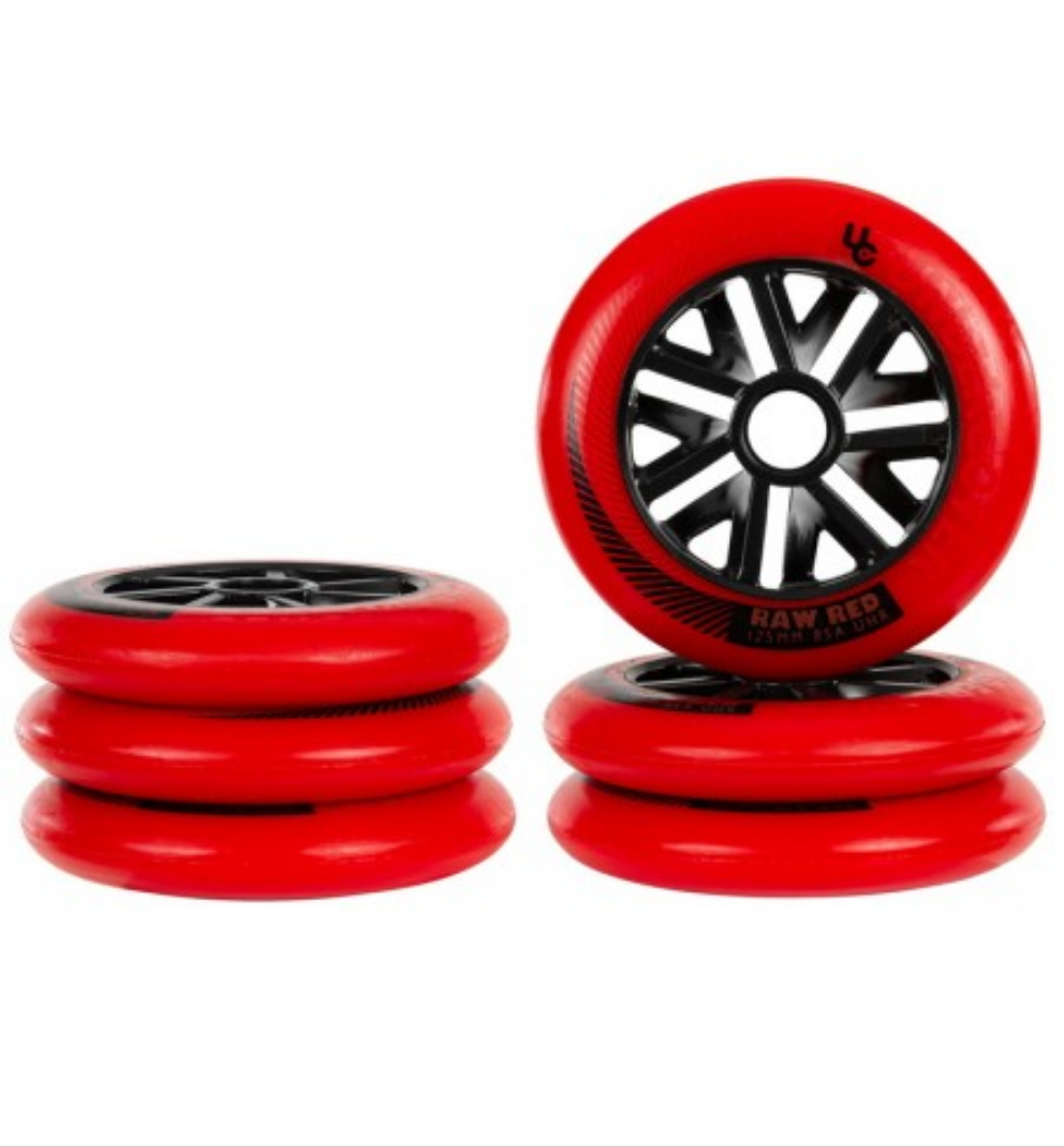 RUEDAS UNDERCOVER RAW 125MM ROJO 3-PACK