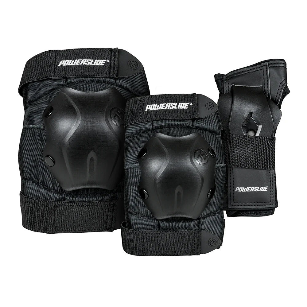 PROTECCIONES POWERSLIDE TRIPACK NEGRO