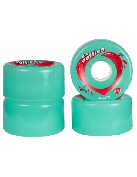 RUEDAS CHAYA TURQUESA 65*37MM 78A 4-PACK