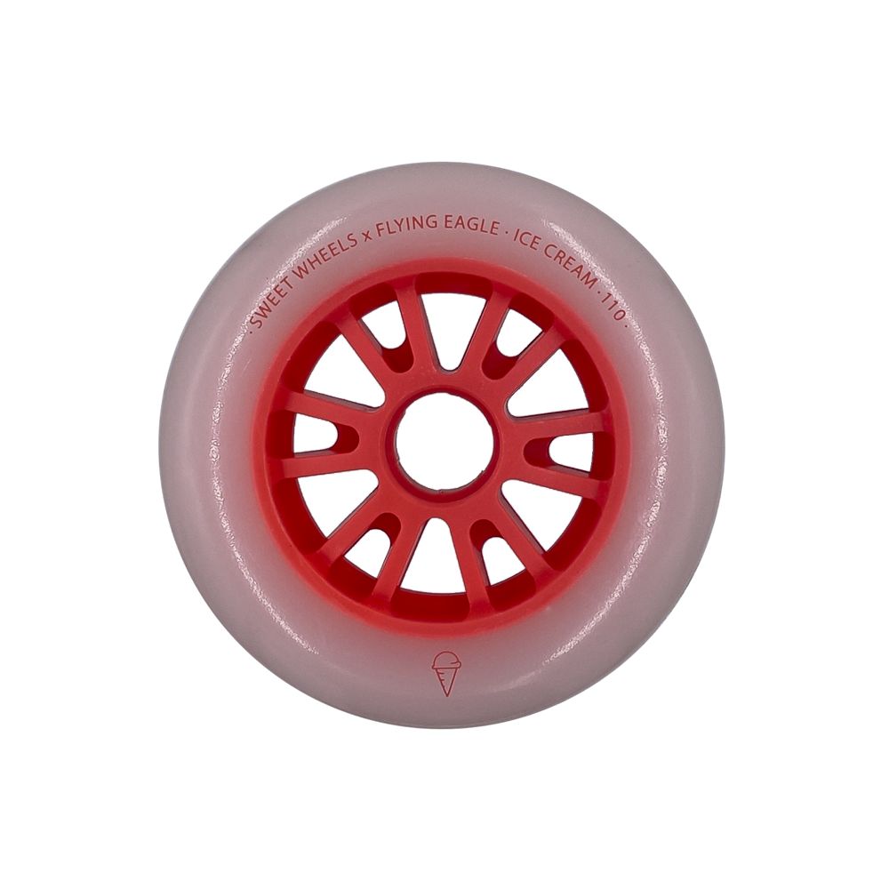 RUEDAS FLYING EAGLE SHR ICE CREAM RED 110MM 3-PACK