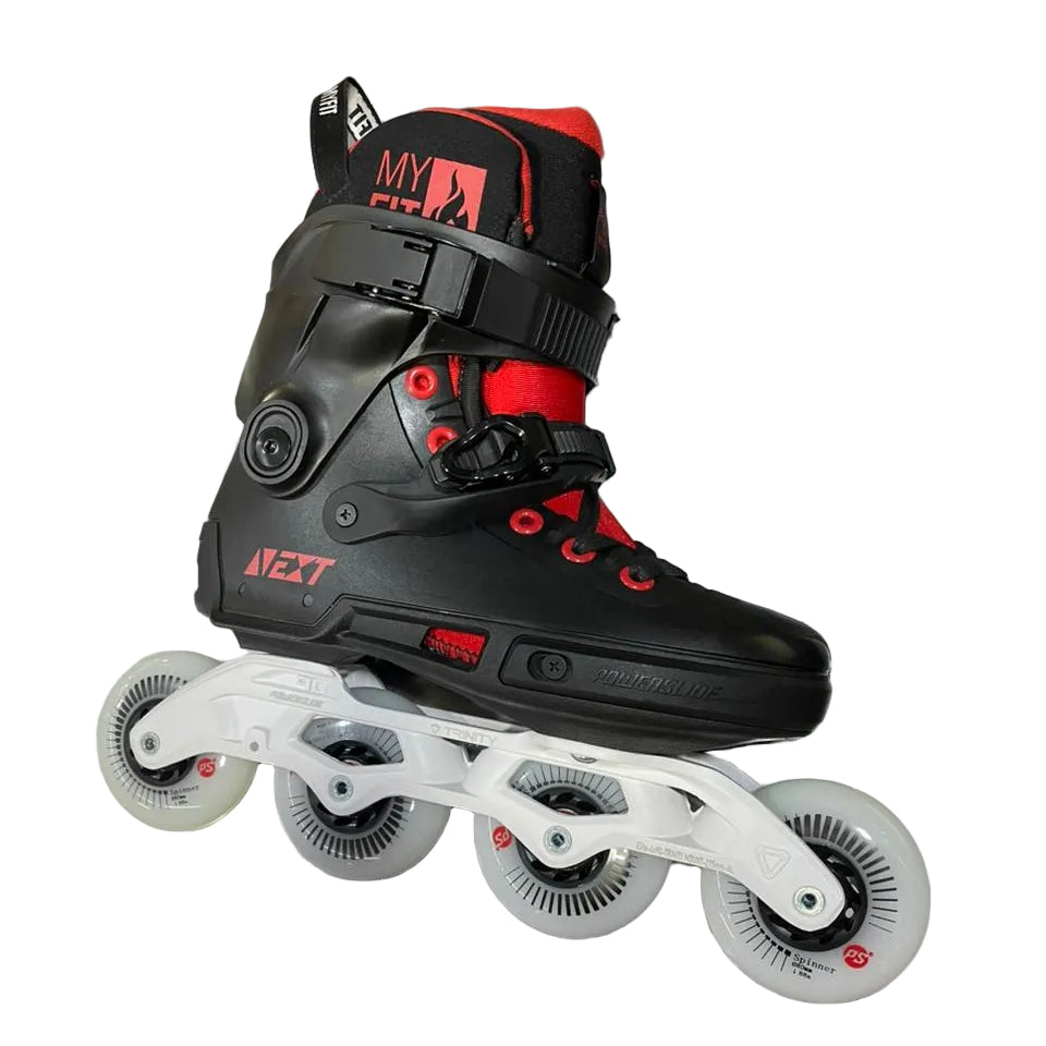 PATINES POWERSLIDE NEXT BLACK RED 80